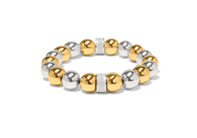 Meridian Two Tone  Stretch Bracelet