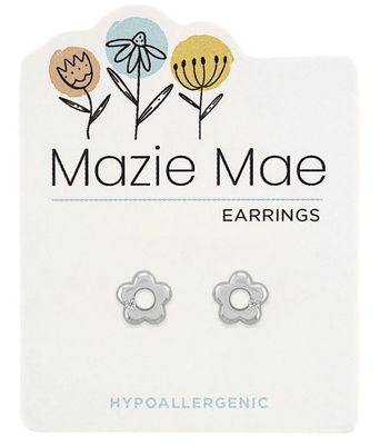 Mazie Mae Silver Classic Flower Earrings