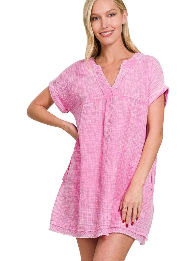 The Jane Dress, Color: Pink, Size: S