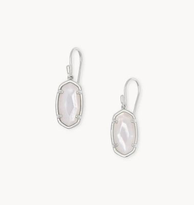 The Lee Earring Sterling Silver Ivory Mother of Pearl