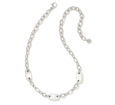 The Ashlyn Mixed Chain Silver Ivory Mother of Pearl