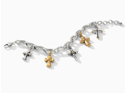 Majestic Cross Charm Bracelet