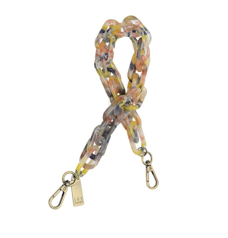 Multi Lucite 21&quot; Chain Strap