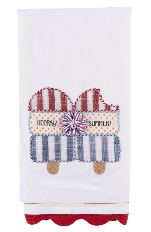 Hooray Summer Popsicles Tea Towel