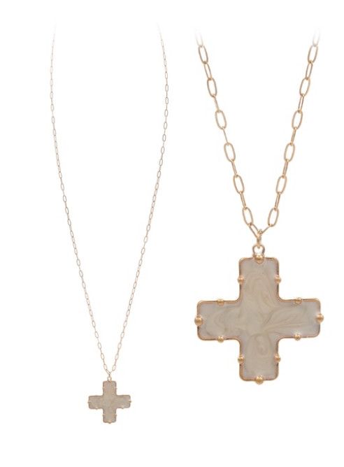 The Birdie Necklace | White