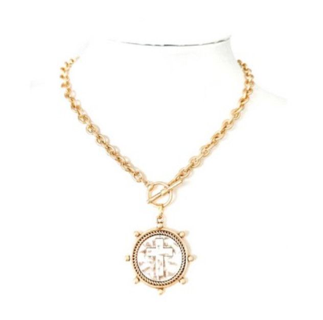 The Creed Necklace, Color: Gold