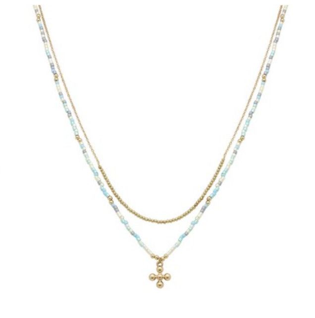 The Fret Necklace | Turquoise