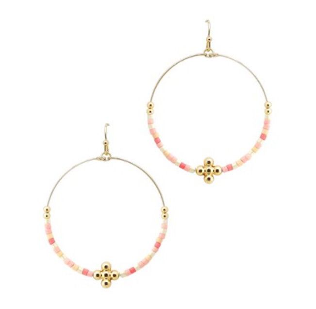 The Nova Earrings, Color: Pink Multi