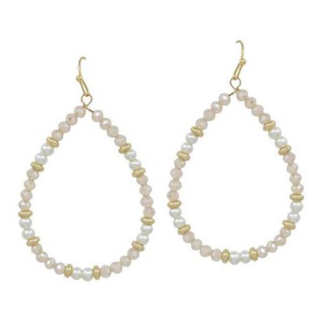 The Oster Earrings | Pink Pearl