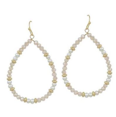 The Oster Earrings | Pink Pearl
