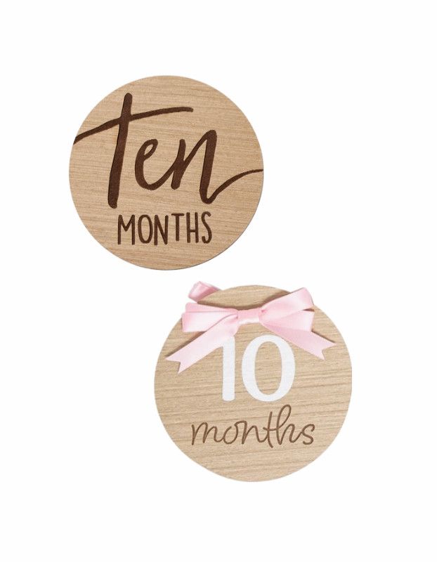 Baby Wooden Milestone Marker Photo Props