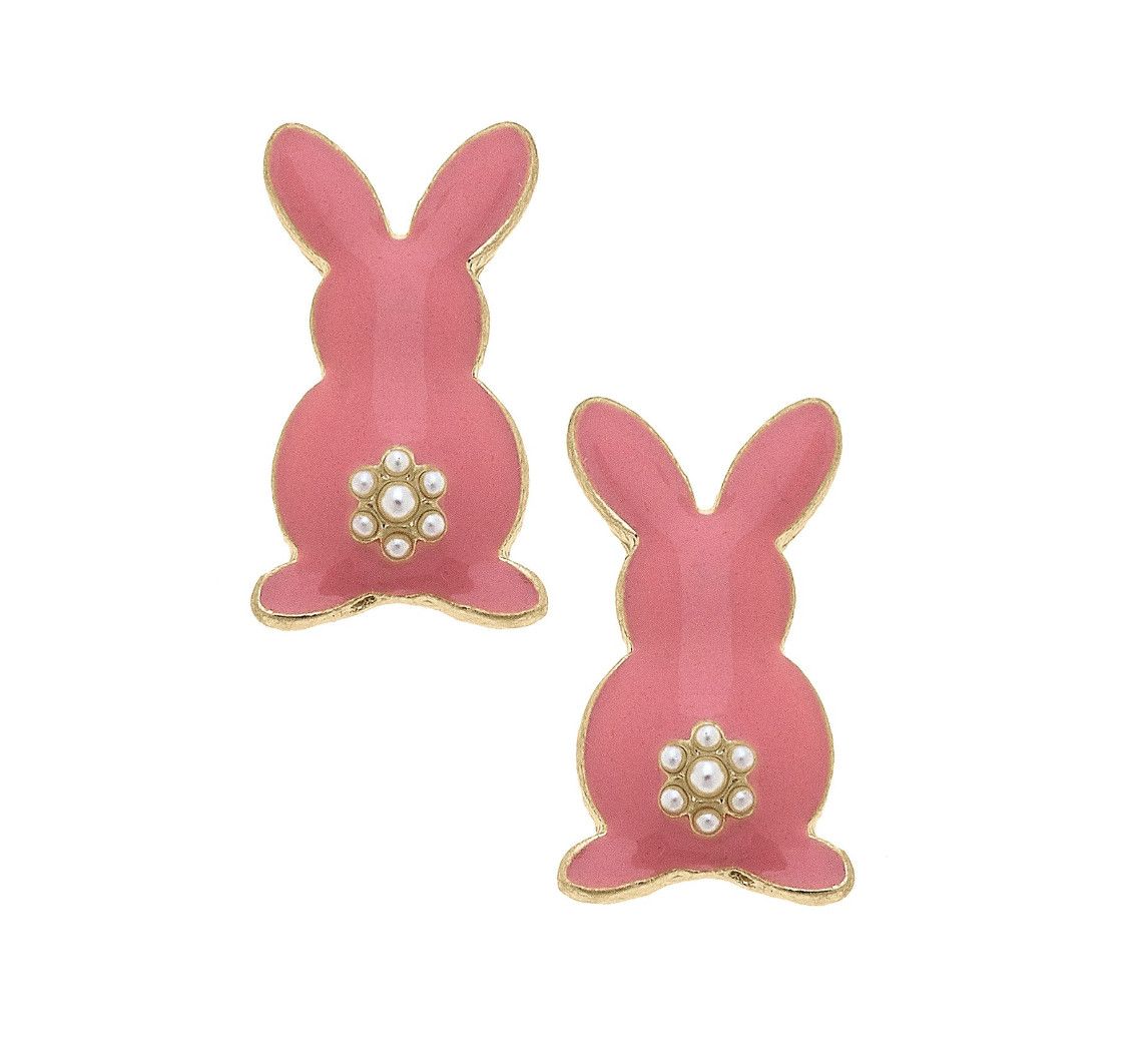 The Bunny Booty Stud Earrings | Pink