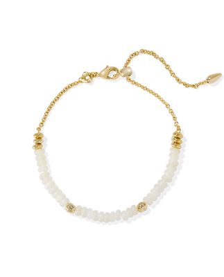The Deliah Delicate Gold Chain Bracelet Ivory Mother of Pearl