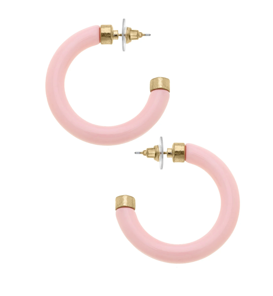 Hillary Hollow Hoop Earrings