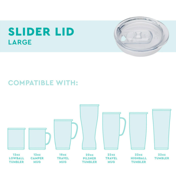 Swig Clear Slider Lid