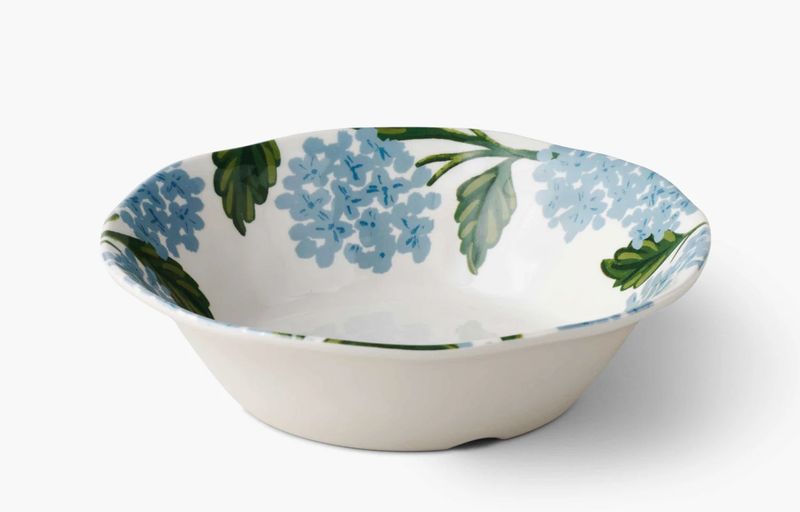 Rifle Paper Co. Hydrangea Melamine Bowls Set of 4