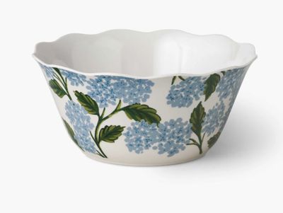 Rifle Paper Co. Hydrangea Melamine Serving Bowl