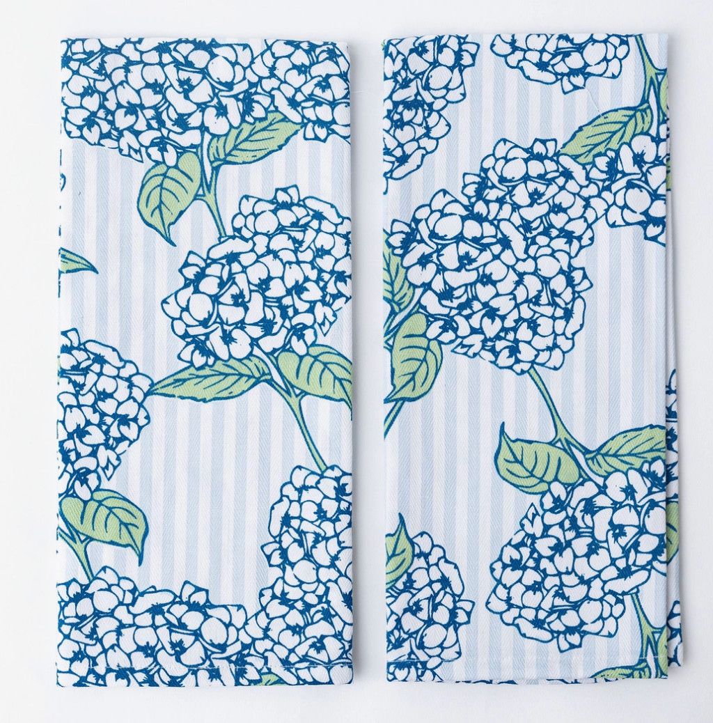 Hydrangea Stem Kitchen Towel Set
