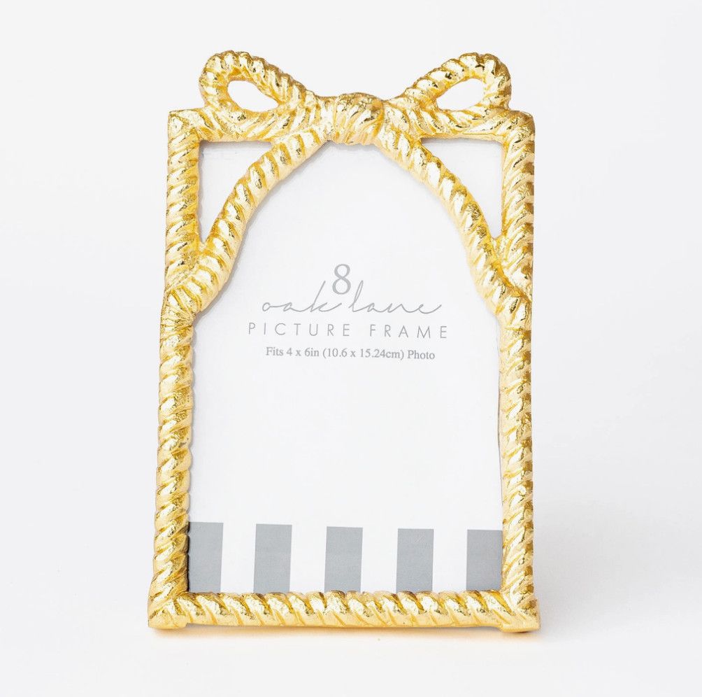 Gold Bow Picture Frame | 4x6