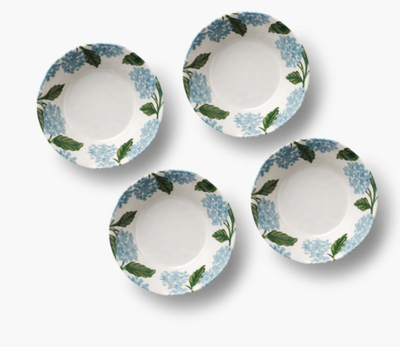 Rifle Paper Co.® Hydrangea Melamine Bowls Set of 4