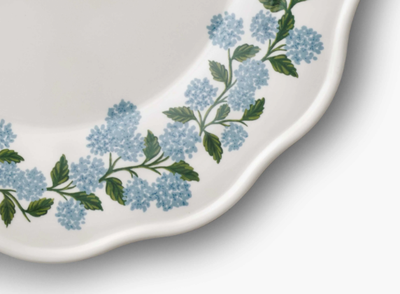 Rifle Paper Co.® Hydrangea Melamine Dinner Plate Set of 4