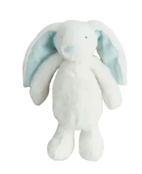 Mini Plush Bunny, Color: White + Blue