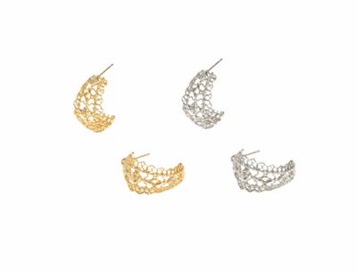The Krista Lace Huggie Earrings