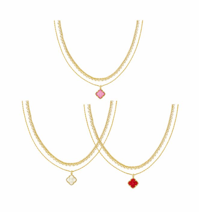 The Mallory Rose Multi-Strand Gold Necklace 