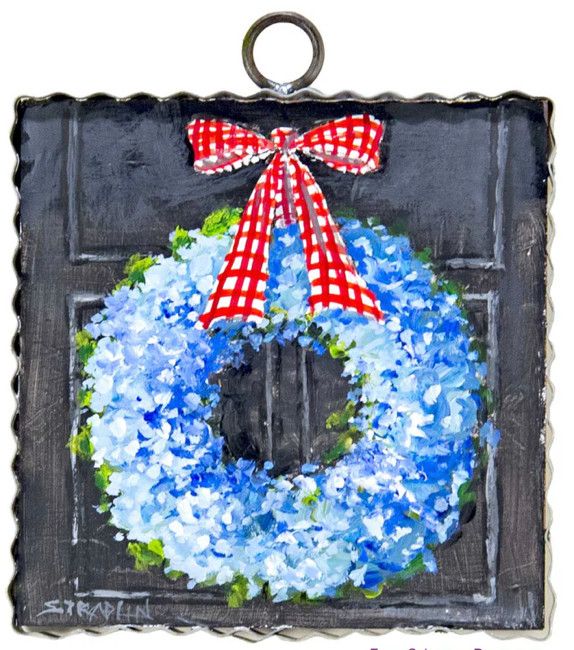 Round Top© Attachment | Mini All American Hydrangea Wreath Print