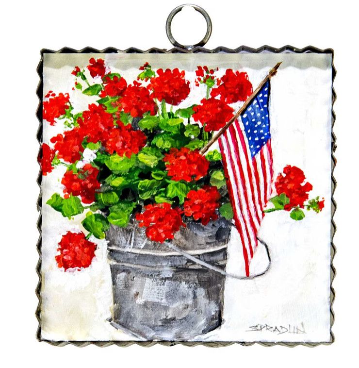 Round Top© Attachment | Gallery Bucket of Geraniums