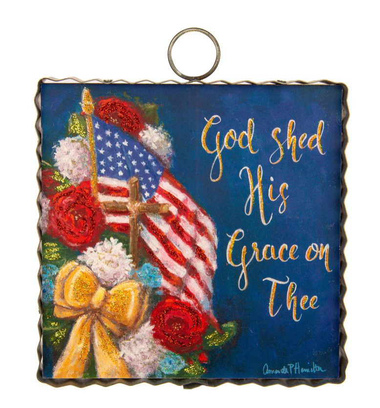 Round Top Attachment | Mini Hamilton &quot;His Grace on Thee&quot;