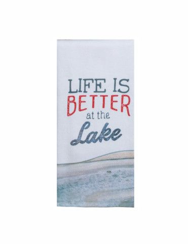 Life is Better at the Lake Terry Towel