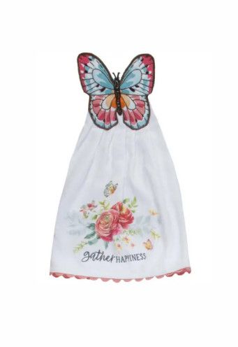 Garden Butterfly Hang-Up Tea Towel