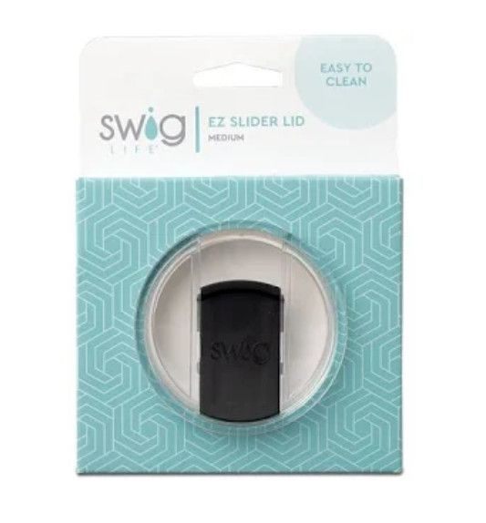 Swig Black EZ Slider Lid, Size: Medium