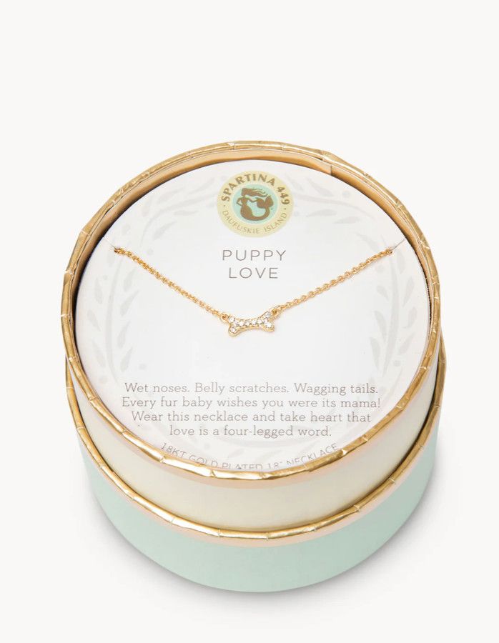 SLV 18&quot; Necklace Puppy Love/Bone