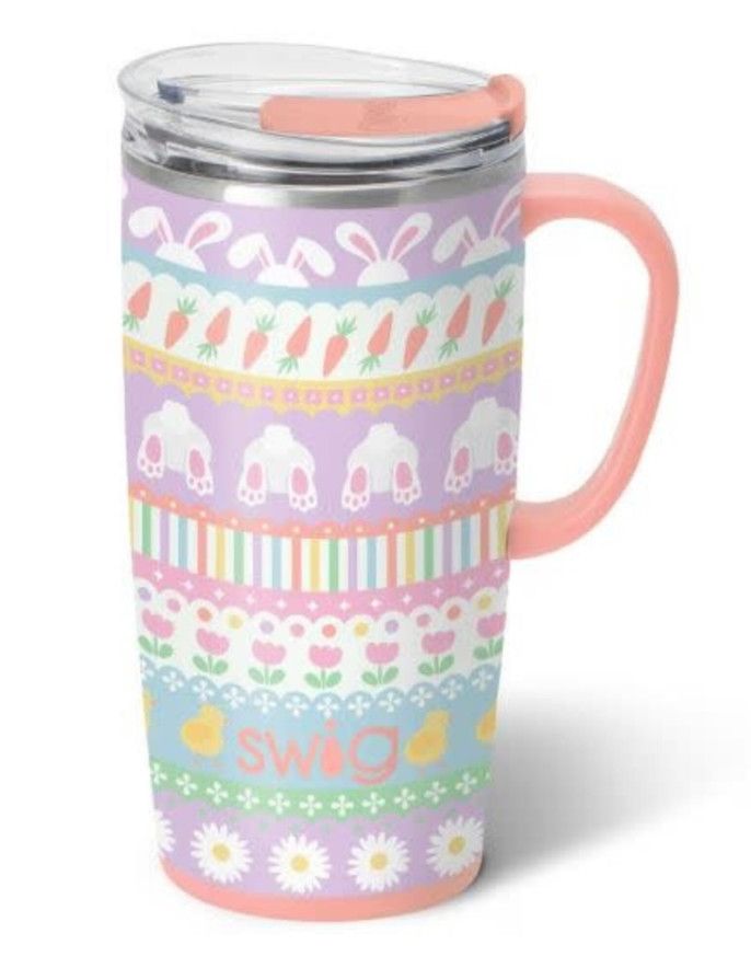 Swig Bunny Trail Collection, Size: Travel Mug 22 oz