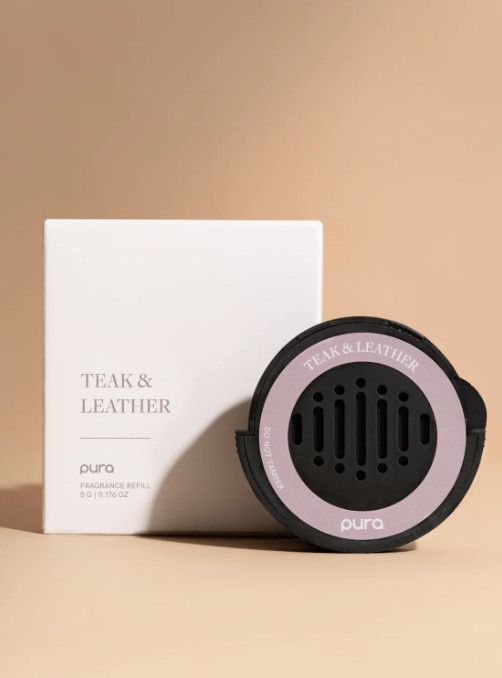 Pura® Car Diffuser Refill | Teak + Leather