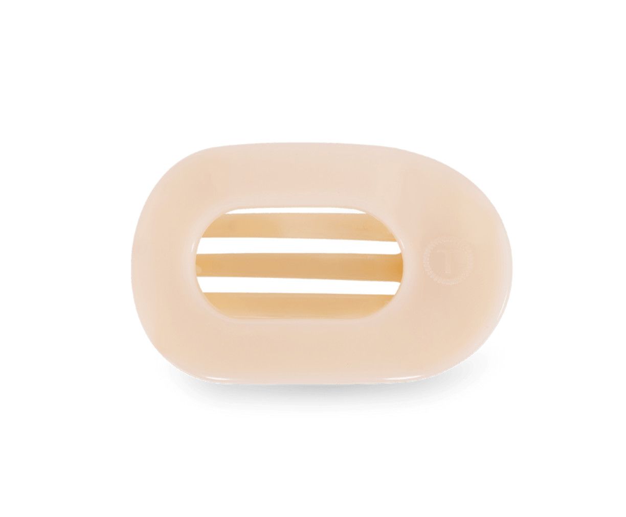 Teleties™ Flat Round Hair Clip | Almond Beige, Size: Small