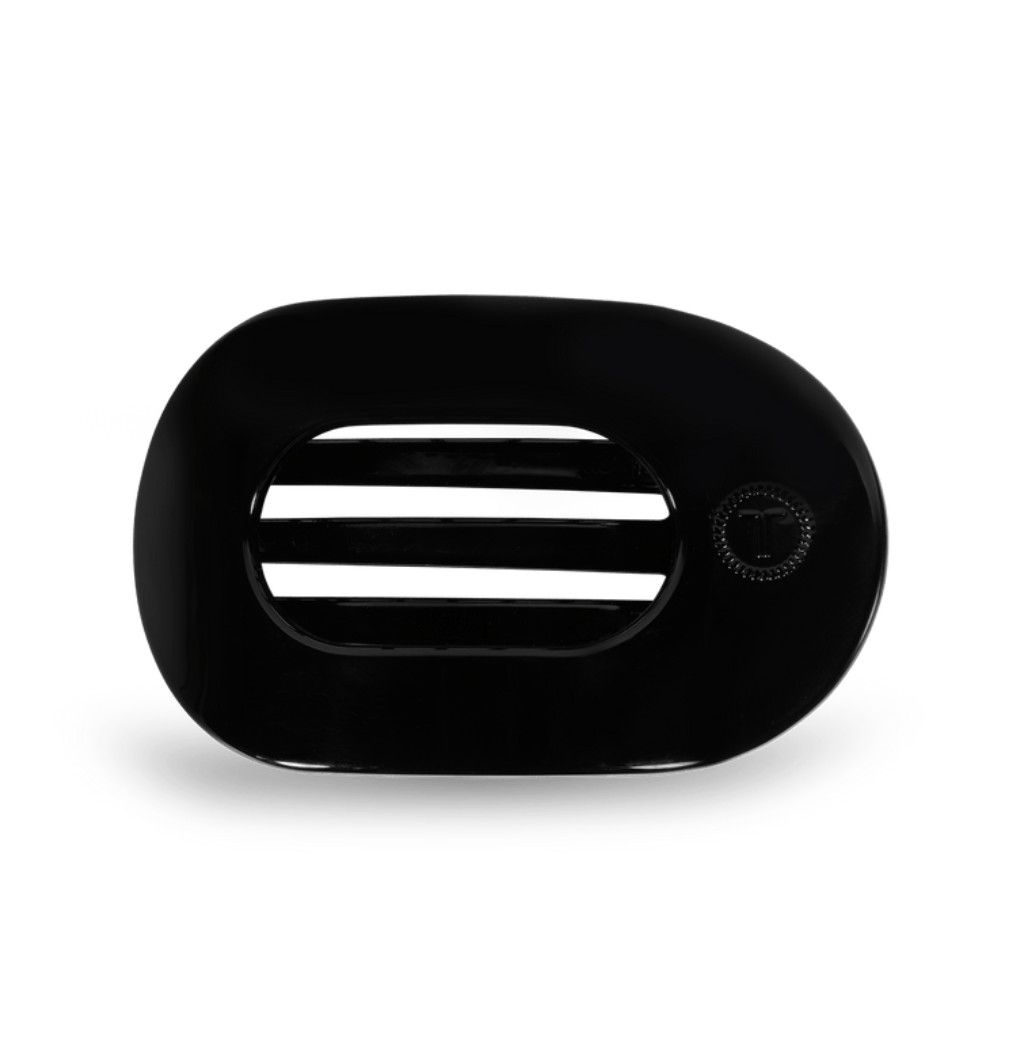 Teleties™ Flat Round Hair Clip | Jet Black, Size: Small
