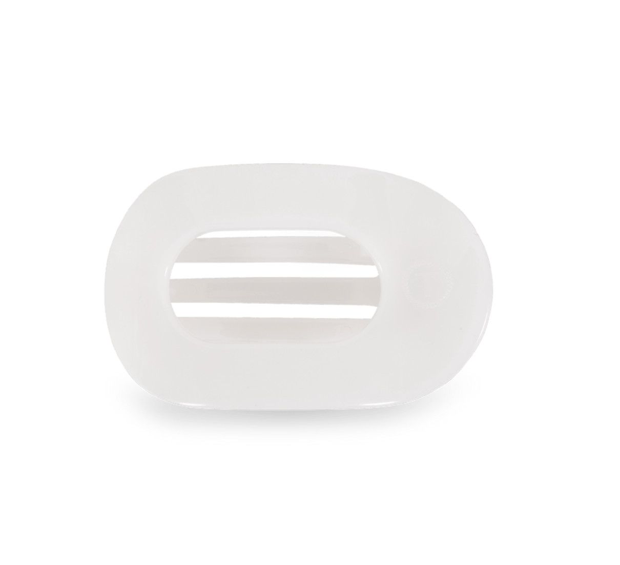Teleties™ Flat Round Hair Clip | Coconut White, Size: Small