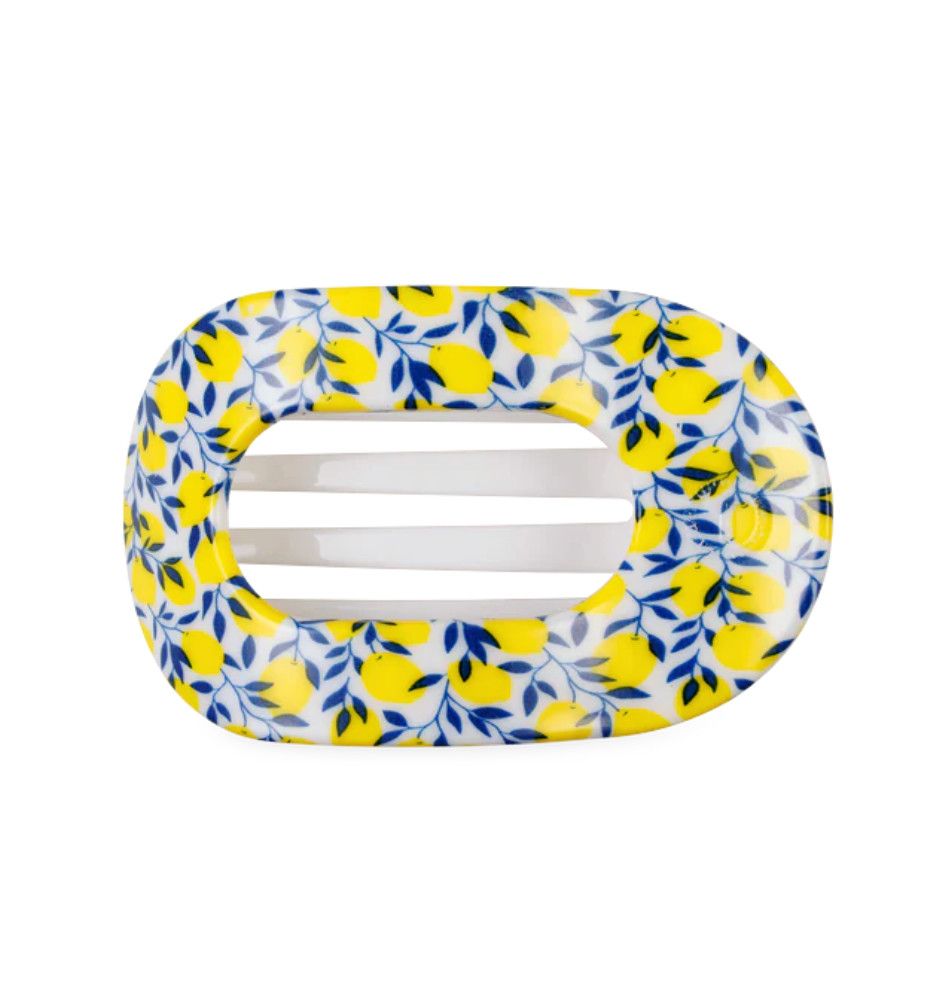 Teleties™ Flat Round Hair Clip | Limoncello, Size: Large