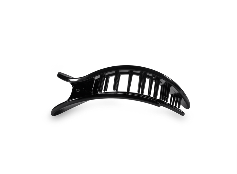 Teleties™ Flat Round Hair Clip | Jet Black