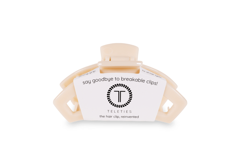 Teleties™ Open Hair Clip | Almond Beige