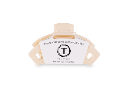 Teleties™ Open Hair Clip | Almond Beige