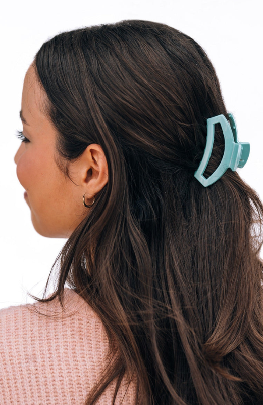 Teleties™ Open Hair Clip | Totally Turquoise