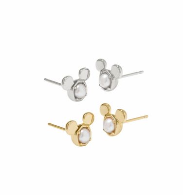 Disney x Kendra Scott | Mickey Mouse Stud Earrings White Pearl