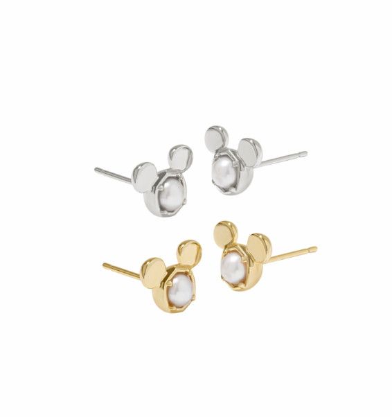 Disney x Kendra Scott | Mickey Mouse Stud Earrings White Pearl