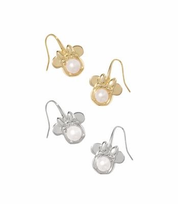 Disney x Kendra Scott | Minnie Mouse Drop Earring White Pearl