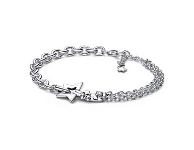 PANDORA™ Shooting Star Double Chain Bracelet Sterling Silver