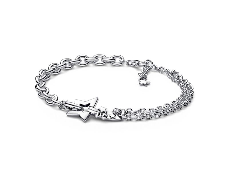 PANDORA™ Shooting Star Double Chain Bracelet Sterling Silver